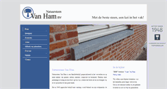 Desktop Screenshot of natuursteen-vanham.be