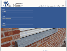 Tablet Screenshot of natuursteen-vanham.be